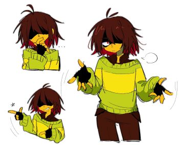 deltarune green_hoodie highres hood hoodie kris_(deltarune) partially_shaded_face single_stripe striped_clothes striped_hoodie striped_sweater sweater t_hanada_444 two-tone_hoodie utdr_(toby_fox)