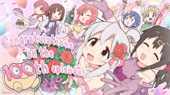 Rule 34 | 6+girls, :d, ;d, absurdres, ahoge, alternate costume, artist name, bare shoulders, black hair, blue hair, bottle, bouquet, breasts, brown eyes, brown hair, c:, cake, celebration, champagne bottle, champagne flute, closed eyes, collarbone, commentary request, congratulations, cup, dress, drinking glass, elbow gloves, english text, flower, food, genderswap, genderswap (mtf), gloves, green eyes, grey hair, hair flower, hair intakes, hair ornament, hairclip, highres, holding, holding bottle, holding bouquet, holding cup, hozuki kaede, hozuki momiji, large breasts, long hair, looking at viewer, low twintails, matado (almukha), milestone celebration, multiple girls, murosaki miyo, oka asahi, one eye closed, onii-chan wa oshimai!, open mouth, outline, outstretched arms, oyama mahiro, oyama mihari, party popper, pink hair, plate, red eyes, red hair, scrunchie, siblings, sisters, smile, tenkawa nayuta, twintails, twitter username, venus symbol, white gloves, white outline, wrist scrunchie, | |