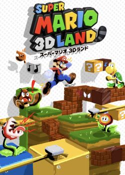 Rule 34 | !, ? block, fire flower, goomba, highres, jumping, koopa troopa, mario, mario (series), nintendo, open mouth, over st1, piranha plant, shadow, super leaf, super mario 3d land, tail, teeth, tongue