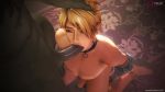 10s 2boys 3d androgynous animated arms_behind_back artist_name black_choker blonde_hair blue_eyes carpet choker crossdressing crossdressing_(mtf) dark-skinned_male dark_skin deepthroat domination earrings erection fellatio flaccid floor fugtrup gagging ganondorf gerudo gerudo_set_(zelda) grabbing_another&#039;s_hair hand_on_another&#039;s_head head_grab highres holding_another&#039;s_hair indoors interracial irrumatio jewelry kneeling large_penis link looping_animation male_focus multiple_boys nintendo nude oral penis pointy_ears rolling_eyes saliva short_hair size_difference slurping sound source_filmmaker_(medium) standing struggling testicles the_legend_of_zelda the_legend_of_zelda:_breath_of_the_wild trap uncensored video yaoi