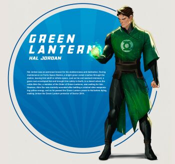 absurdres black_bodysuit bodysuit brown_hair commentary dc_comics english_commentary filipe_sca green_bodysuit green_lantern green_lantern_(series) green_lantern_corps hal_jordan highres jewelry male_focus multicolored_bodysuit muscular muscular_male pectorals power_ring_(green_lantern) ring short_hair superhero_costume two-tone_bodysuit