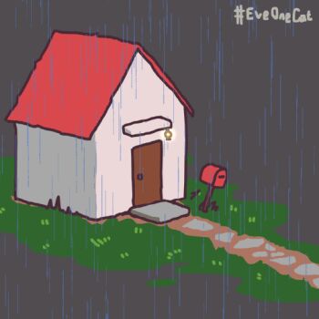 animated animated_gif blocking_way cat cleaning_rag coffee_mug commentary couch cup everydayonecat grass holding holding_newspaper house mailbox_(incoming_mail) mopping mug newspaper open_door original path plant porch potted_plant rain reading road shaking wet wet_floor