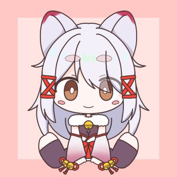 Rule 34 | 1girl, animal ears, artist request, black bodysuit, body freckles, bodysuit, bow, breasts, chibi, commentary, commission, english commentary, fox ears, fox girl, fox tail, freckles, frills, fur collar, gohei, hair between eyes, hair bow, hair ornament, hair ribbon, highres, indie virtual youtuber, japanese clothes, kagari kitsune, large breasts, long hair, long sleeves, messy hair, multicolored hair, nontraditional miko, pink hair, red ribbon, ribbon, sidelocks, simple background, skeb commission, skirt, sleeves past fingers, sleeves past wrists, slit pupils, solo, tail, virtual youtuber, white hair, yellow eyes