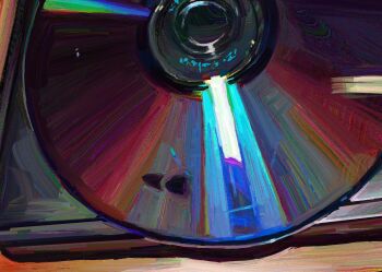 close-up dvd_(object) dvd_player highres lens_flare no_humans original painterly twulfs