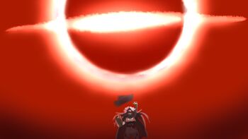 1girl absurdres black_hole highres hilmeeng hololive hololive_english long_hair looking_at_viewer multicolored_hair panther_girl pink_hair raora_panthera solo streaked_hair virtual_youtuber yellow_eyes