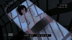 1boy 1girl 3d animated arms_up black_hair blush breasts camera closed_eyes closed_mouth completely_nude cum dysthanasia ejaculation fellatio flat_chest hands_up hetero highres interior licking licking_penis loli lying mating_press navel night nipples nude oral penis prison pussy rape recording restrained ribs sex short_hair shota slave small_breasts solo_focus sound spread_legs tagme trapped uncensored vaginal video viewfinder