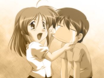 1boy 1girl blonde_hair child ecchi_na_bunny-san_wa_kirai? flashback game_cg happy ishigami_sae long_hair tears zyx