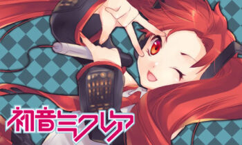 Rule 34 | 1girl, argyle background, argyle clothes, baccano!, blue background, claire standfield, claire stanfield, female focus, gender request, genderswap, hatsune miku, lowres, parody, solo, vocaloid