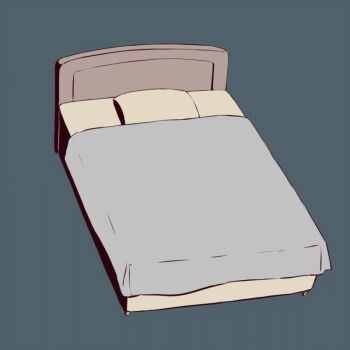 androgynous animated animated_gif avogado6 bed commentary_request gender_request looping_animation lying on_back original outstretched_arms pajamas simple_background sinking sleepy solo