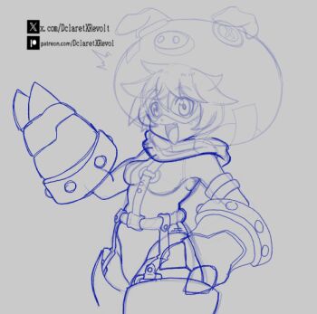 Rule 34 | animal costume, cho-hakkaimon, costume, dclaret, digimon, digimon (creature), mask, pig costume, swimsuit