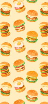 absurdres bread bread_bun burger cheese chicken_(food) chicken_sandwich food food_focus fried_egg highres lettuce meat original rizu_(rizunm) sauce sesame_seeds tomato tomato_slice