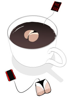 ass ass_focus cup dark_skin highres huge_ass lovelovemaid mizuki_yukikaze objectification one-piece_tan shiny_skin skindentation taimanin_(series) taimanin_rpgx taimanin_yukikaze tan tanline tea thong translation_request what white_background wide_hips