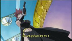 00s 1girl 2girls 60fps aiming amv amv_hell animated anime_screenshot audible_music audible_speech battle blonde_hair blouse boots bouncing bouncing_breasts breast_focus breasts brown_hat bullet cleavage curvy dainapp dodging dress english_audio female_focus fighting fingerless_gloves firing gloves grenadier_(manga) gun gunkata handgun hat headwear_request highres holding holding_gun holding_weapon large_breasts long_hair looking_at_viewer looping_animation lowres matching_hair/eyes multiple_girls music music_video oomido_setsuna oomidou_setsuna outdoors red_boots red_gloves red_hair red_shirt reload reloading revealing_clothes revolver running ryona shiny_skin shirt short_sleeves singing sound spinning spoilers stairs tendou_rushuna third-party_edit video weapon white_dress wide_hips yellow_eyes