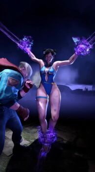 1boy 1girl 3d alternate_costume animated artist_request ass breasts capcom chun-li close-up curvy double_bun ed_(street_fighter) game_screenshot hair_bun highleg highleg_one-piece_swimsuit highres huge_ass looking_at_another medium_breasts medium_hair moaning official_alternate_costume one-piece_swimsuit punching restrained ryona shiny_skin short_hair street_fighter street_fighter_6 swimsuit tagme thong_one-piece_swimsuit video wide_hips