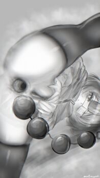 Rule 34 | 1girl, anal beads, autreeyah, eyepatch, highres, non-web source, pussy, sex toy