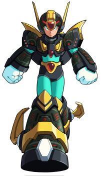 1boy android armor boots chest_jewel clenched_hands closed_mouth corrupted_ultimate_armor_x_(mega_man_x_corrupted) diegodoodles forehead_jewel full_body gloves green_armor green_eyes green_helmet helmet highres leg_wings male_focus mechanical_wings mega_man_(series) mega_man_x_(series) mega_man_x_corrupted official_style robot robot_ears shoulder_armor simple_background solo solo_focus standing ultimate_armor_x_(mega_man) walking walking_towards_viewer weapon white_background winged_helmet wings x_(mega_man)