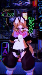 1boy 3d animated audible_music bulge claws dancing furry furry_male happy highres jewelry looking_at_viewer mofuaki music necklace pawpads shota solo sound standing video vrchat