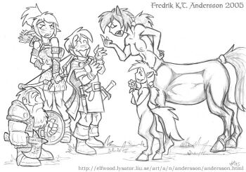 2boys 3girls :d ^_^ angry animal_ears arm_at_side arm_guards arm_up armband armor arrow_(projectile) artist_name asymmetrical_bangs awkward axe bard bare_shoulders barefoot beard belt_around_waist belt_buckle blush blush_stickers body_fur boots bow_(weapon) breasts buckle buckler cape centaur chainmail chest_harness child clenched_hand closed_eyes collarbone commentary completely_nude constricted_pupils cross-eyed digitigrade disgust dot_nose dress dungeons_&amp;_dragons dwarf elf embarrassed english_commentary engraved facial_hair facing_another fantasy father_and_daughter flat_chest flower flustered fredrik_andersson from_side frown full_beard furrowed_brow furry furry_female glaring gloves grass greyscale grin hair_slicked_back hair_tie half-closed_eyes hand_on_own_hip hand_on_own_stomach hands_on_own_chest hands_up happy harness headband high_ponytail holding holding_axe holding_bow_(weapon) holding_flower holding_shield holding_weapon hooves horse_ears horse_girl horse_tail jewelry knees knees_together_feet_apart knife knife_sheath large_ears leaning_back leaning_forward leather leather_belt leather_boots long_beard long_eyelashes long_hair looking_at_another looking_back looking_down looking_to_the_side medium_breasts miniskirt monochrome mother_and_daughter multiple_boys multiple_girls mustache narrowed_eyes navel necklace nervous nervous_smile nose_blush nude o-ring open_hands open_mouth original outdoors pants parted_bangs parted_lips pauldrons peanut_mouth pointing pointing_up pointy_ears ponytail profile quiver raised_inner_eyebrows ranger scabbard sheath sheathed shield short_dress short_hair short_male short_sleeves shoulder_armor shouting sick sidelocks signature sketch skirt sleeveless sleeveless_dress smile standing strapless strapless_dress surprised sword tail tall_female taur teeth thick_beard thick_eyebrows timestamp toned toned_female tunic upper_teeth_only v-shaped_eyebrows w_arms warrior watermark wavy_mouth weapon web_address white_background wide-eyed wrist_guards