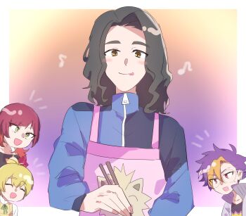 cougarmon digimon digimon_beatbreak gotm_tknr happy kuonji_makoto looking_at_another sakuya_reina sawashiro_kyo smile tenma_tomoro tongue tongue_out