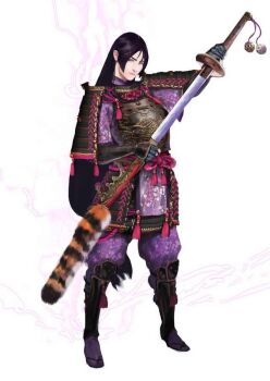 1girl armor black_hair commentary concept_art dou electricity english_commentary fate/grand_order fate_(series) floral_print giulia_carli hair_between_eyes holding holding_sheath holding_sword holding_weapon japanese_armor katana kote kusazuri lightning long_hair looking_at_viewer minamoto_no_raikou_(fate) patterned_clothing pommel_tassel purple_eyes purple_lightning redesign rope_belt sandals scabbard sheath sheathing shoulder_armor simple_background sode solo suneate sword tassel variant_set very_long_hair weapon white_background