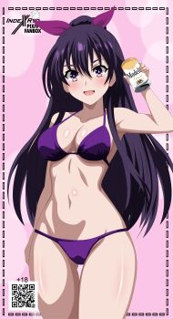 1girl absurdres blush breasts date_a_live highres indexryo large_breasts long_hair smile solo swimsuit yatogami_tohka
