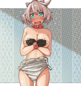 Rule 34 | 1girl, absurdres, covering breasts, covering privates, elphelt valentine, guilty gear, guilty gear strive, highres, sugajyun, tagme