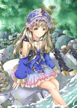 Rule 34 | absurdres, atelier (series), atelier totori, breasts, hairband, highres, long hair, looking at viewer, river, small breasts, totooria helmold