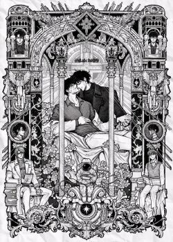 Rule 34 | 2boys, absurdly detailed composition, astronaut, book, clenched teeth, column, commentary, dalchi09, english commentary, full body, greyscale, hand on own stomach, heads together, helmet, holding, holding book, holding hands, kim dokja, light rays, male focus, monochrome, multiple boys, multiple views, oldest dream, omniscient reader's viewpoint, open book, pillar, secretive plotter, sitting, smile, space helmet, spacesuit, statue, tears, teeth, yoo joonghyuk