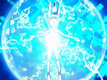 Rule 34 | 1girl, animated, animated gif, barefoot, biomerge, breasts, closed eyes, completely nude, convenient censoring, digimon, digimon tamers, energy, floating hair, long hair, looping animation, makino ruki, matrix evolution, nude, official art, open mouth, outstretched arms, pink hair, small breasts, solo, trembling legs