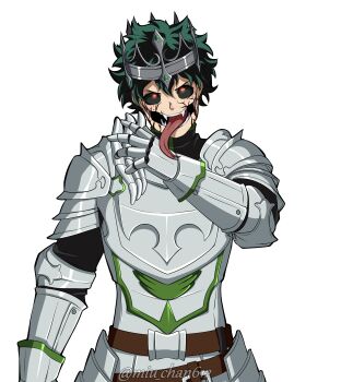 1boy absurdres alternate_costume alternate_universe artist_name boku_no_hero_academia commission commissioner_upload fantasy highres male_focus midoriya_izuku non-web_source signature watermark