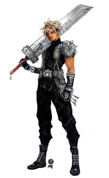 1boy alternate_skin_color armor beard_stubble black_boots black_gloves black_pants black_sweater blonde_hair boots buster_sword cloud_strife dark-skinned_male dark_skin darkened_skin dreadlocks earrings expressionless facial_hair final_fantasy final_fantasy_vii fingerless_gloves full_body gloves highres holding holding_sword holding_weapon jewelry looking_at_viewer male_focus nikolas_draper-ivey over_shoulder pants pauldrons shinra_infantry_uniform short_hair shoulder_armor simple_background single_pauldron single_shoulder_pad sleeveless sleeveless_turtleneck solo standing stubble stud_earrings sweater sword sword_over_shoulder turtleneck very_dark_skin weapon weapon_over_shoulder white_background