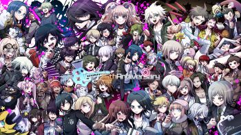 6+boys 6+girls absurdres ahoge akamatsu_kaede amami_rantaro ando_ruruka android anniversary antenna_hair aqua_eyes arm_behind_head arm_up bag bags_under_eyes bandage_on_cheek bandage_on_face bandaged_arm bandaged_head bandaged_leg bandages bandaid bandaid_on_cheek bandaid_on_face barbed_wire beanie bear_hair_ornament black_choker black_gloves black_hair black_hat black_jacket black_necktie black_pants black_shirt black_skirt blonde_hair blood blood_splatter blue_eyes blue_hair blue_sailor_collar blue_skirt blunt_bangs blush blush_stickers book bow breast_pocket breasts brown_gloves brown_hair brown_jacket bullet buttons cham-p checkered_clothes checkered_scarf chef_hat choker cigar cleavage clenched_hand closed_eyes closed_mouth collarbone collared_shirt commentary_request crossdressing crossdressing_(mtf) crying daimon_masaru_(danganronpa) danganronpa danganronpa/zero danganronpa:_trigger_happy_havoc danganronpa_(series) danganronpa_2:_goodbye_despair danganronpa_3_(anime) danganronpa_another_episode:_ultra_despair_girls danganronpa_v3:_killing_harmony dreadlocks drooling earrings eating enoshima_junko facial_hair fake_horns fedora fingerless_gloves fingernails flower food fortissimo fujisaki_chihiro fukawa_toko fur_trim gavel genocider_shou glasses gloves goatee goggles goggles_on_head green_eyes green_hair green_hoodie green_jacket green_necktie grey_eyes grey_hair grey_pants grid_teeth grin hagakure_yasuhiro hair_between_eyes hair_bow hair_horns hair_ornament hairband hairclip hammer hamster hanamura_teruteru hand_on_own_chin hand_on_own_head handheld_game_console harukawa_maki hat headphones heart heterochromia highres hinata_hajime holding holding_bag holding_book holding_flower holding_food holding_hammer holding_handheld_game_console holding_megaphone holding_own_hair hood hood_down hooded_jacket hoodie hope&#039;s_peak_academy_school_uniform horns ikusaba_mukuro iruma_miu izayoi_sonosuke jacket jewelry jum-p k1-b0 kamishiro_yuuto kamukura_izuru kemuri_jataro kimura_seiko kirigiri_kyoko koizumi_mahiru komaeda_nagito kujira_pyon_ka kurokuma_(danganronpa) kuwata_leon lock_necklace long_hair long_sleeves maga-g maizono_sayaka mask matsuda_yasuke medium_hair megaphone mini_chef_hat mitarai_ryota momota_kaito monitor monodam monokid monokuma monomi_(danganronpa) monophanie monosuke monotaro_(danganronpa) mouth_mask multiple_boys multiple_girls multiple_rings munakata_kyosuke musical_note musical_note_hair_ornament naegi_komaru naegi_makoto nail_polish nanami_chiaki neck_ribbon neckerchief necklace necktie no_shoes nose_blush oma_kokichi one_eye_closed open_book open_clothes open_jacket open_mouth orange_eyes orange_scarf otonashi_ryouko own_hands_together pants paper_bag pectorals pink_blood pink_bow pink_eyes pink_flower pink_hair pink_hairband pink_hat pixel_art pixel_art_inset plaid_clothes plaid_scarf pocket pointing pointing_at_viewer polka_dot polka_dot_bow purple_eyes purple_hair purple_jacket purple_scarf purple_shirt red_eyes red_hair red_nails red_neckerchief red_ribbon red_shirt ribbon ring saihara_shuichi sailor_collar saionji_hiyoko sakakura_juzo saliva scar scar_across_eye scar_on_face scarf school_uniform serafuku sharp_teeth shingetsu_nagisa shirogane_tsumugi shirokuma_(danganronpa) shirt short_hair short_sleeves signature skirt sleeves_past_fingers sleeves_past_wrists smile socks soda_kazuichi sonia_nevermind spiked_hair spread_legs striped_clothes striped_shirt sun-d sword tanaka_gundham teeth togami_byakuya tongue tongue_out towa_monaca trap tsumiki_mikan twintails upper_teeth_only utsugi_kotoko very_short_hair weapon white_hair white_hat white_jacket white_sailor_collar white_shirt white_socks yukizome_chisa