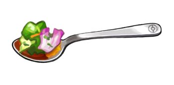 artist_request curry curry_rice food food_focus game_cg lettuce nintendo no_humans official_art pokemon pokemon_swsh rice spoon third-party_source transparent_background