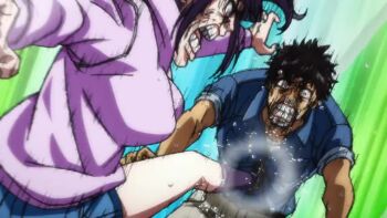 1girl 2boys animated anime_screenshot ass black_leotard bleeding blood blood_on_face bouncing_breasts breasts exercising falling fighting injury jumping kamen_rider kicking large_breasts leotard multiple_boys multiple_girls night outdoors punching ryona shocker_(kamen_rider) sound subtitled surprised tagme tanzaburou_toujima toujima_tanzaburou_wa_kamen_rider_ni_naritai training transformation trembling twintails video violence wide_hips yukarisu