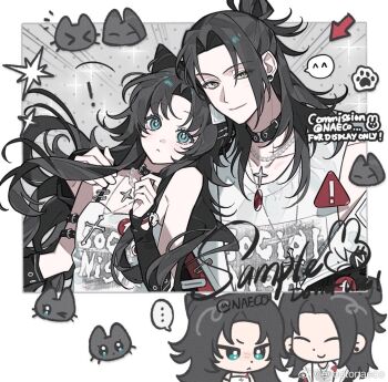 1girl bare_shoulders black_hair character_request collarbone commentary_request copyright_request evodtonaeco forehead jacket looking_at_viewer multicolored_hair off_shoulder parted_bangs smile tagme two-tone_hair upper_body