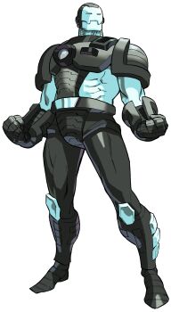 Rule 34 | 1990s (style), 1998, 1boy, absurdres, armor, bengus, capcom, clenched hands, game cg, grey armor, helmet, highres, iron man (series), male focus, marvel, marvel vs. capcom, marvel vs. capcom 1, non-web source, official art, power armor, retro artstyle, shoulder armor, solo, war machine, western comics (style)