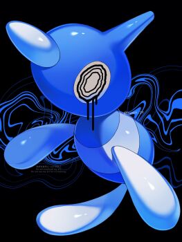 Rule 34 | alternate color, black background, colored sclera, full body, gen 4 pokemon, glitch, highres, iwasi 29, looking at viewer, nintendo, no humans, pokemon, pokemon (creature), pokemon focus, porygon-z, ringed eyes, shiny pokemon, simple background, solo, yellow eyes