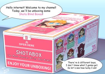 2022 5boys absurdres box english_text highres male_focus multiple_boys original shota speech_bubble toxyz uncensored