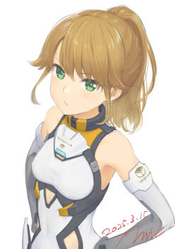 1girl alice_gear_aegis blonde_hair errant highres kotomura_akane ponytail