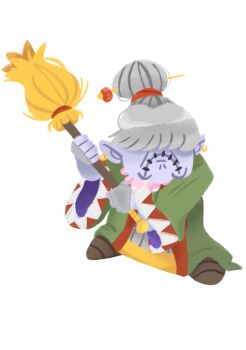 Rule 34 | 1girl, babamon, broom, digimon, digimon (creature), female focus, highres, solo