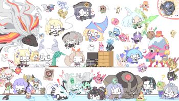 :> :3 albaz_(yu-gi-oh!) albion_the_shrouded_dragon angello_vaalmonica animal_ears apollousa_bow_of_the_goddess ash_blossom_&amp;_joyous_spring asphyxiation black_hair blonde_hair blush blush_stickers bow bug bug_spray called_by_the_grave chibi chibi_only closed_eyes covered_eyes dark_magician_girl desk diabellstar_the_black_witch dimonno_vaalmonica dogmatika_ecclesia_the_virtuous dragon dragonmaid_(yu-gi-oh!) drooling drowning ecclesia_(yu-gi-oh!) eria_(yu-gi-oh!) eria_the_water_charmer fallen_of_albaz floating gagagigo galatea_the_orcust_automaton ghost_belle_&amp;_haunted_mansion grey_hair hat helmet helmet_over_eyes highres horn_ornament horns ib_(yu-gi-oh!) icejade_aegirine icejade_gymir_aegirine joshydotpng ki-sikil_(yu-gi-oh!) kitkallos_(yu-gi-oh!) kuriboh laundry_dragonmaid lifeguard lil-la_(yu-gi-oh!) live_twin_ki-sikil live_twin_lil-la long_hair lovely_labrynth_of_the_silver_castle maxx_c multiple_boys multiple_girls nibiru_the_primal_being purple_hair rabbit rescue_rabbit s-force_rappa_chiyomaru s:p_little_knight sangan scareclaw_light-heart sky_striker_ace_-_raye sky_striker_ace_-_roze smile snake-eyes_poplar spright_blue standing standing_in_water sweatdrop swordsoul_(yu-gi-oh!) swordsoul_of_mo_ye table tagme tearlaments_kitkallos toadally_awesome traptrix_pinguicula treeborn_frog tri-brigade_mercourier triangle_mouth tv_show visas_starfrost wanted_poster water white_hair winged_kuriboh yu-gi-oh!