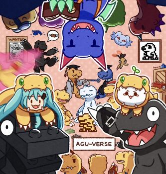 adolf_hitler_(cosplay) agumon agumon_(black) agumon_(black)_(digimon_savers) agumon_(black)_x-antibody agumon_(cosplay) agumon_(digimon_savers) agumon_-yuki_no_kizuna- agumon_burst_mode agumon_hakase agumon_x-antibody belt bone book bushiagumon claws clearagumon cosplay digimoji digimon digimon_(creature) digimon_rearise digimon_savers digimon_world_re:digitize digimon_world_re:digitize_decode facial_hair flying food full_moon hat hatsune_miku highres horns looking_at_viewer meat meme monitamon moon mustache news nise_agumon_hakase open_mouth pagumon pointing pointing_spider-man_(meme) poster rurimon santaagumon sayuri_d_(liliana86973943) shadow sharp_teeth star_(symbol) tail teeth tongue toyagumon toyagumon_(black) two_soyjaks_pointing_(meme) vocaloid wanted_poster yukiagumon