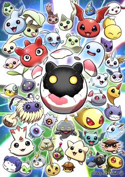 :3 :d ^_^ absurdres algomon algomon_baby_i beak black_eyes blue_eyes blush bombmon bommon botamon broken_egg bubble bubbmon chibickmon chicomon choromon closed_eyes closed_mouth cocomon commentary_request cotsucomon curimon digimon digimon_(creature) digitama dodomon dokimon egg fang fangs frown fufumon fusamon green_eyes happy hatching highres horns jyarimon keemon ketomon kuramon leaf leafmon looking_at_viewer mokumon multiple_horns no_humans nyokimon open_mouth orange_eyes pacifier pafumon paomon petitmon pipimon pitchmon popomon poyomon punimon pupumon pururumon pusumon puttimon puwamon puyomon pyonmon red_eyes relemon sakumon signature smile sunamon third_eye tsubumon twitter_username watagashikn wings yellow_eyes yellow_wings yolkmon yukimibotamon yuramon zerimon zurumon