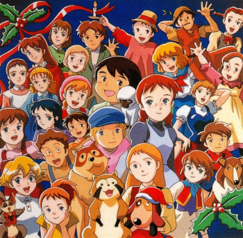 6+boys 6+girls a_dog_of_flanders ai_no_wakakusa_monogatari amy_march anne_of_green_gables anne_shirley black_hair blonde_hair blue_eyes brown_hair character_request child crossover daisougen_no_chiisana_tenshi_bush_baby dog elizabeth_march hat highres holly jacqueline_rhodes josephine_march judy_abbott katri_ukonniemi little_women long_hair looking_at_viewer makiba_no_shoujo_katri margaret_march mirai_shounen_conan mistletoe monkey multiple_boys multiple_girls nanami_simpson nanatsu_no_umi_no_tico nello_(a_dog_of_flanders) nippon_animation open_mouth orange_hair petrasche_(a_dog_of_flanders) pollyanna pollyanna_whittier raccoon red_hair short_hair smile standing straw_hat thomas_sawyer tom_sawyer_no_bouken twintails watashi_no_ashinaga_ojisan world_masterpiece_theater