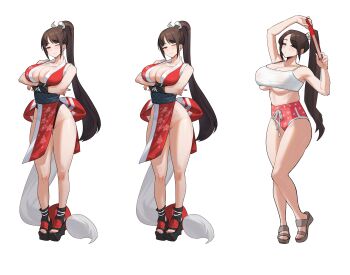 1girl breasts fatal_fury large_breasts long_hair shiranui_mai street_fighter street_fighter_6