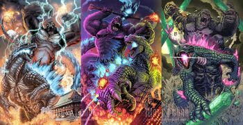 aircraft airplane animal animal_ears ape atami_castle atomic_breath axe b.e.a.s.t._glove battle battle_axe bioluminescence blood blue_eyes blue_spine bone bone_axe bone_weapon brown_eyes building burning_axe castle cave city claws cloud crossover crystal destruction dinosaur elbow_blade elbow_spikes electricity electrokinesis electroshock_weapon energy epic explosion fangs fighter_jet fire flaming_weapon fusion gauntlets giant giant_monster gills gloves glowing glowing_axe glowing_eyes glowing_gills glowing_mouth glowing_spikes glowing_veins glowing_weapon godzilla godzilla:_king_of_the_monsters godzilla_(2014) godzilla_(monsterverse) godzilla_(series) godzilla_evolved godzilla_vs._kong godzilla_x_kong:_the_new_empire gorilla highres holding holding_axe holding_weapon jaw kaiju king_kong king_kong's_battle_axe king_kong_(series) king_kong_vs._godzilla kong:_skull_island kong_(monsterverse) legendary_pictures long_tail matt_frank military military_vehicle missile monkey_ears monster monsterverse mount_fuji mountain mouth_beam muscular muscular_male neon_trim no_humans open_mouth orange_eyes oversized_animal pagoda pectorals pink_eyes plasma real_world_location red_eyes reptile reptilian scales scar scar_on_chest scar_on_stomach science_fiction sea_monster sharp_teeth sky smoke spiked_tail spikes spines steam tail teeth thagomizer toho tongue underground veins warner_bros. weapon yellow_eyes