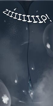 1boy 1girl 2018 between_breasts bodysuit breasts climbing clothed_female_nude_male commentary english_commentary from_below giant giantess highres kononokoniko large_breasts looking_at_another metroid nintendo nude perspective pov samus_aran steaming_body stuck sweat trapped upper_body