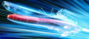 Rule 34 | absurdres, anchor symbol, cannon, commentary request, energy, highres, no humans, rx782 2202, ship turret, space, spacecraft, thrusters, uchuu senkan yamato, vehicle focus, wave motion gun, yamato (uchuu senkan yamato)