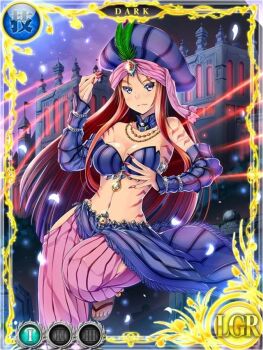 1girl armlet belladonna_(seiken_densetsu_3) bracelet breasts circle_of_mana isabella_(seiken_densetsu_3) jewelry jpeg_artifacts long_hair nail_polish necklace official_art red_hair seiken_densetsu sharp_nails sword_of_mana turban