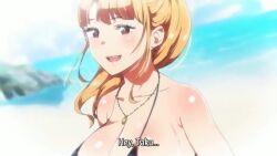 1boy 1girl ane_wa_yanmama_junyuu-chuu animated anus ass backboob bikini bikini_aside blonde_hair breasts brown_eyes censored cleavage clothing_aside come_hither continuous_ejaculation cum cum_in_pussy ejaculation from_behind hetero huge_breasts incest looking_at_viewer looking_back mature_female multiple_views navel orgasm partially_submerged penis ponytail pumping pussy sano_aika sex sex_from_behind sideboob smile sound step-siblings sweat swimsuit tagme thick_thighs thighs thong_bikini underwater underwater_sex vaginal video water wet